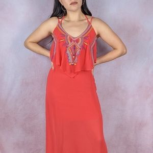 Coral Maxi Dress